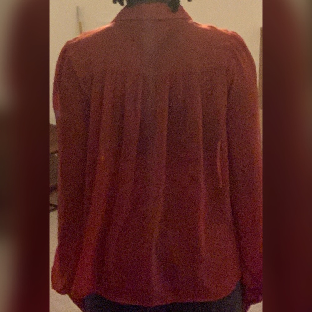 Forever 21 Translucent Ruffle Blouse - Picture 3 of 5